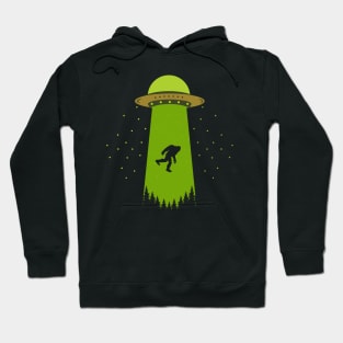 Bigfoot Ufo Abduction Hoodie